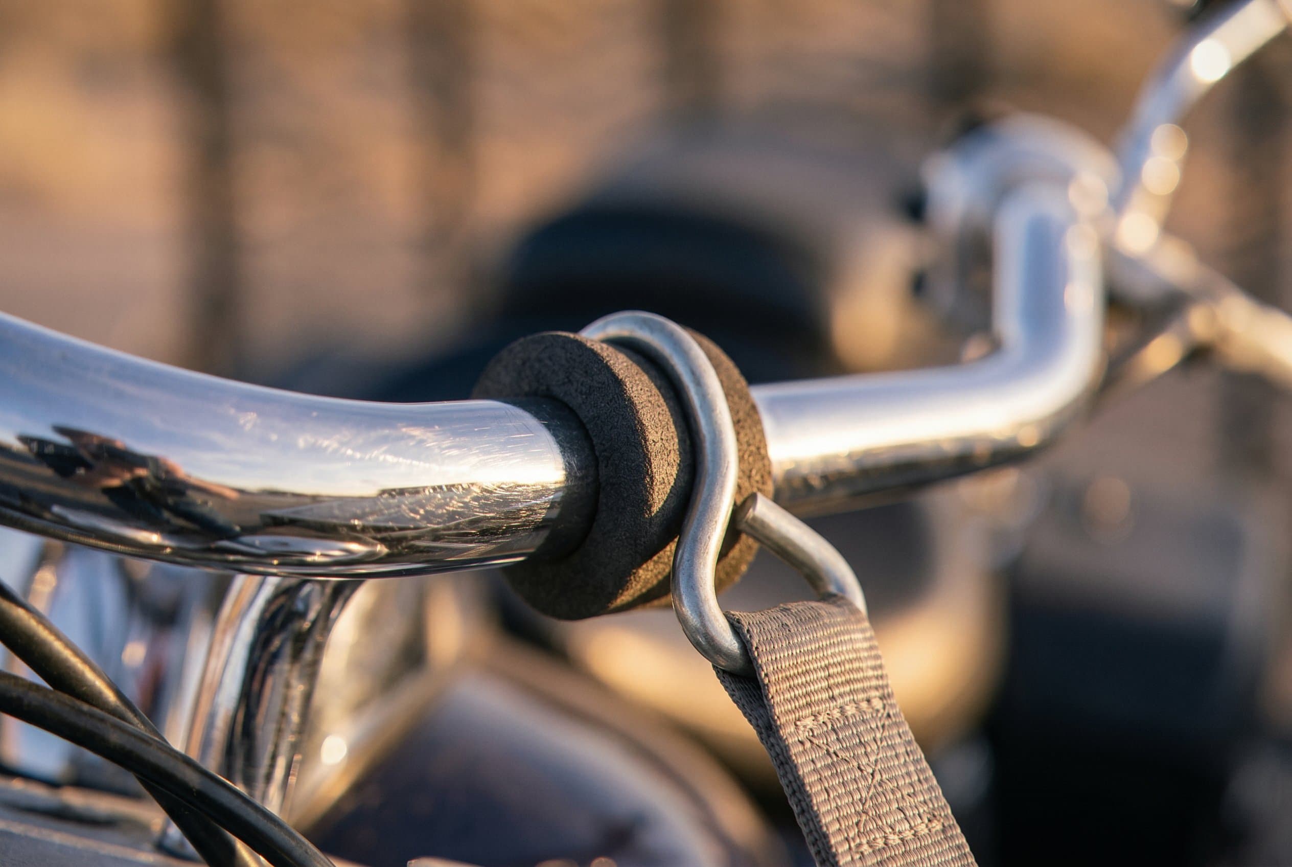 Ratchet strap anchor ring connection