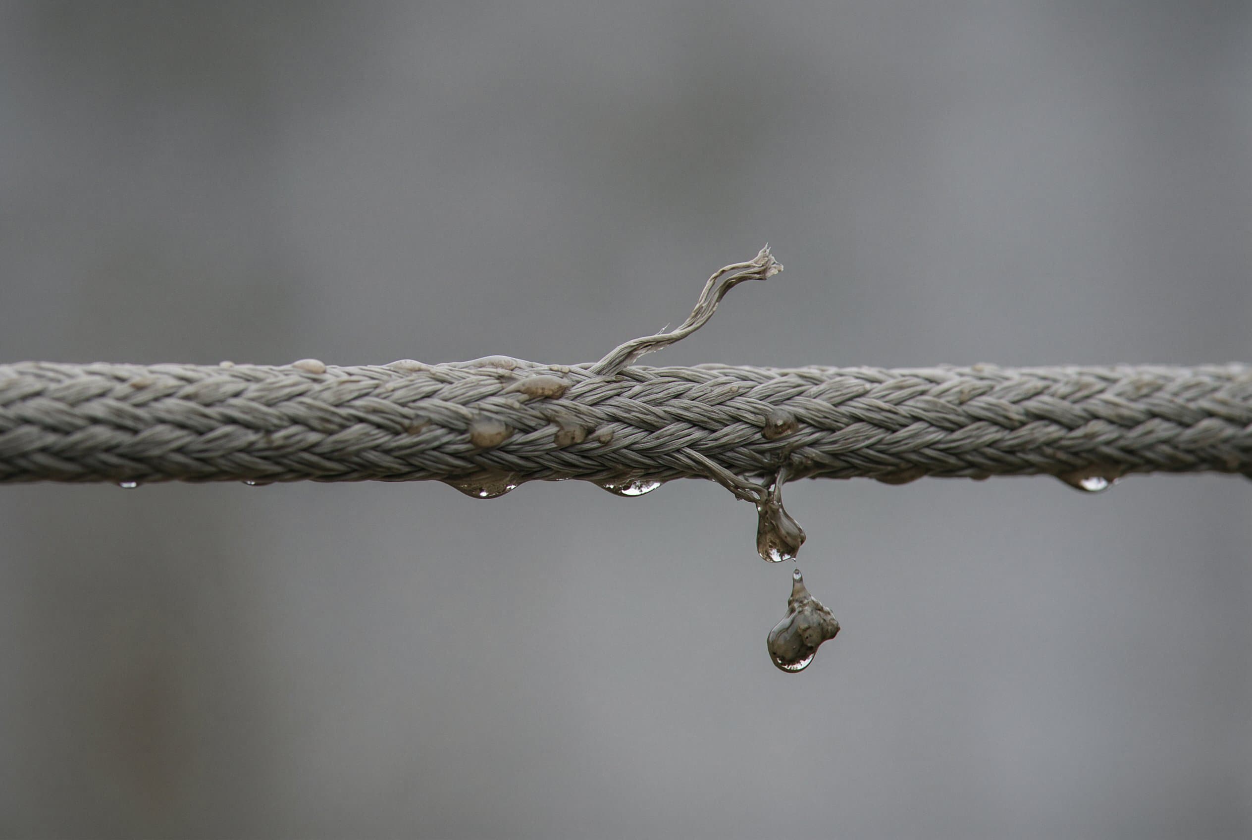 Winch cable taut muddy terrain